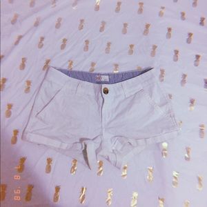 white shorty shorts